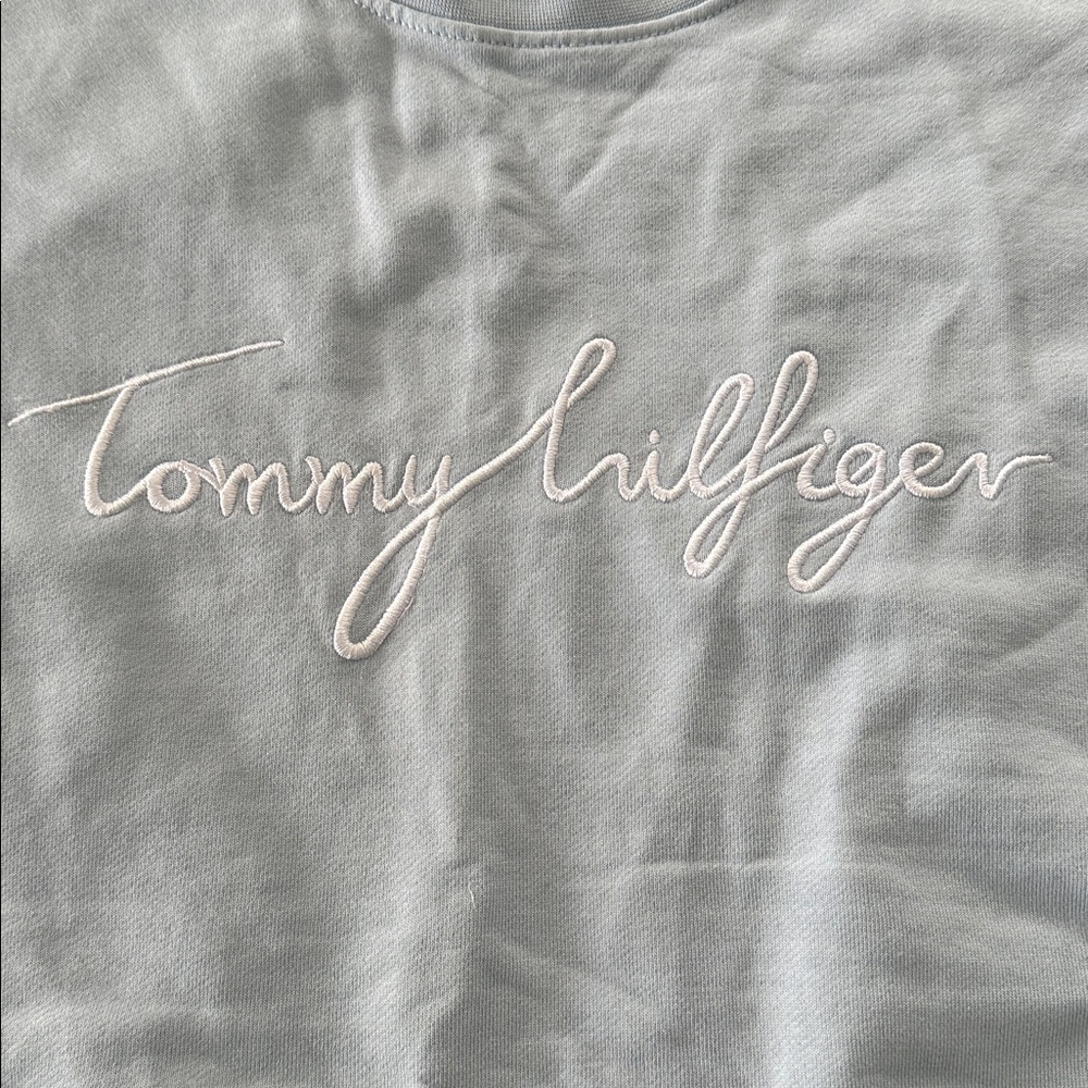 Tommy Hilfiger 100% Cotton Pastel Blue Sweatshirt